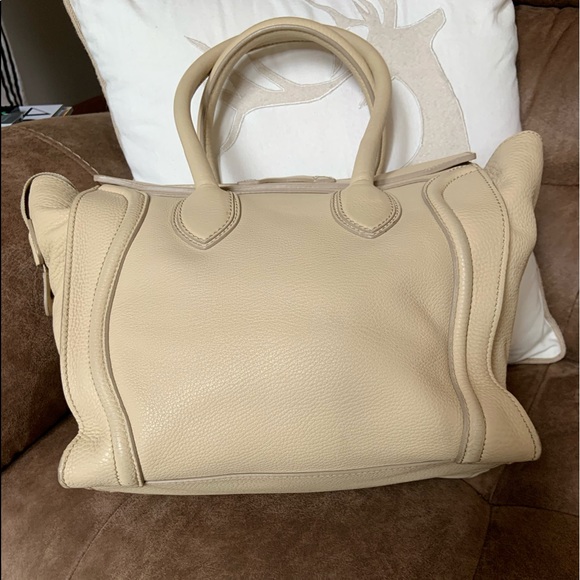 CELINE Mini Luggage Bag Cream Pebbled Leather 🎁 - Picture 8 of 8